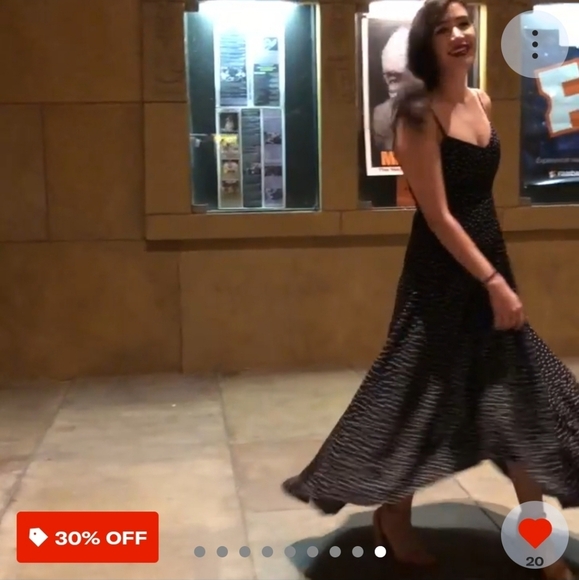 Reformation Women's Sorrento Black Polka Dot Whimsical Maxi Dress. Size 2 - Picture 12 of 12